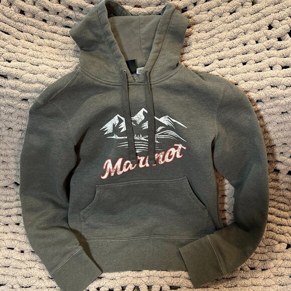 Marmot Grey Hoodie Size Medium - Picture 3 of 7